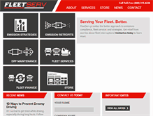 Tablet Screenshot of fleetserv.com